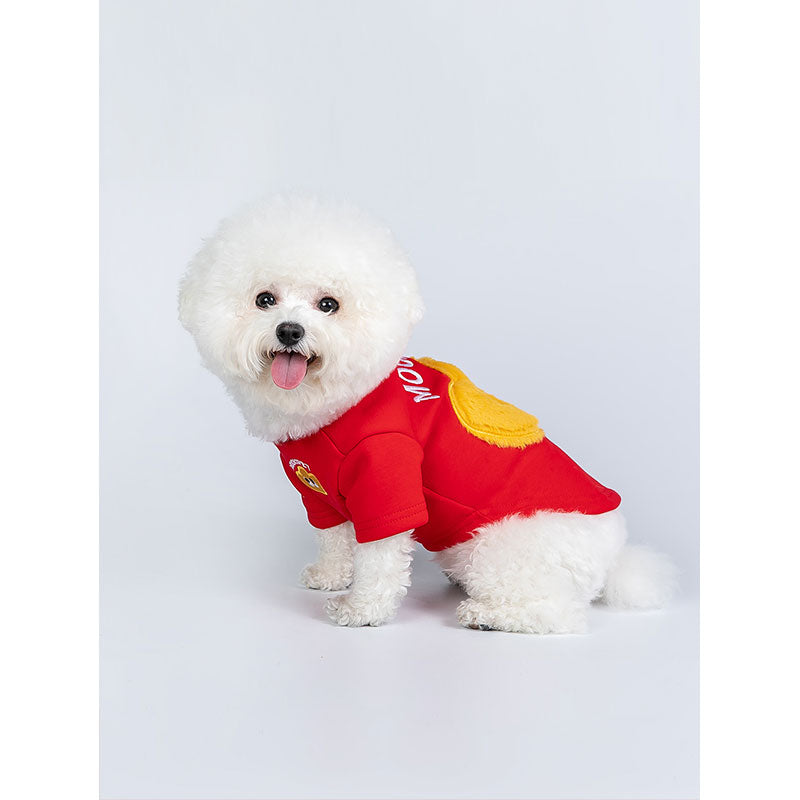 Dog Hoodie Small Dog Red Cloth Keep Warm