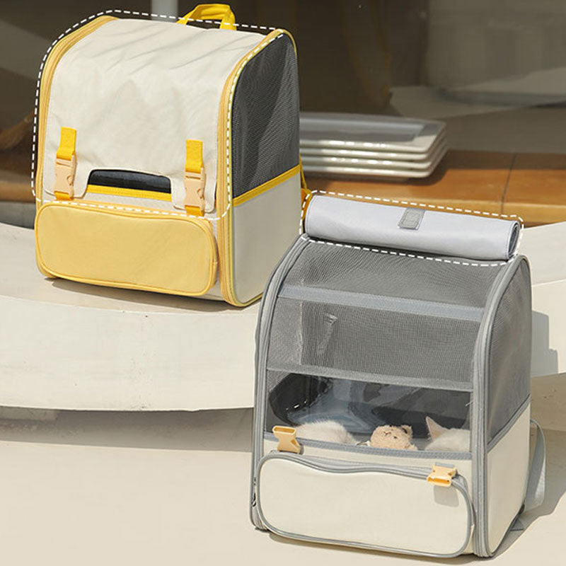 Compact and Breathable Cat Backpack Carrier - Lightweight Travel Bag