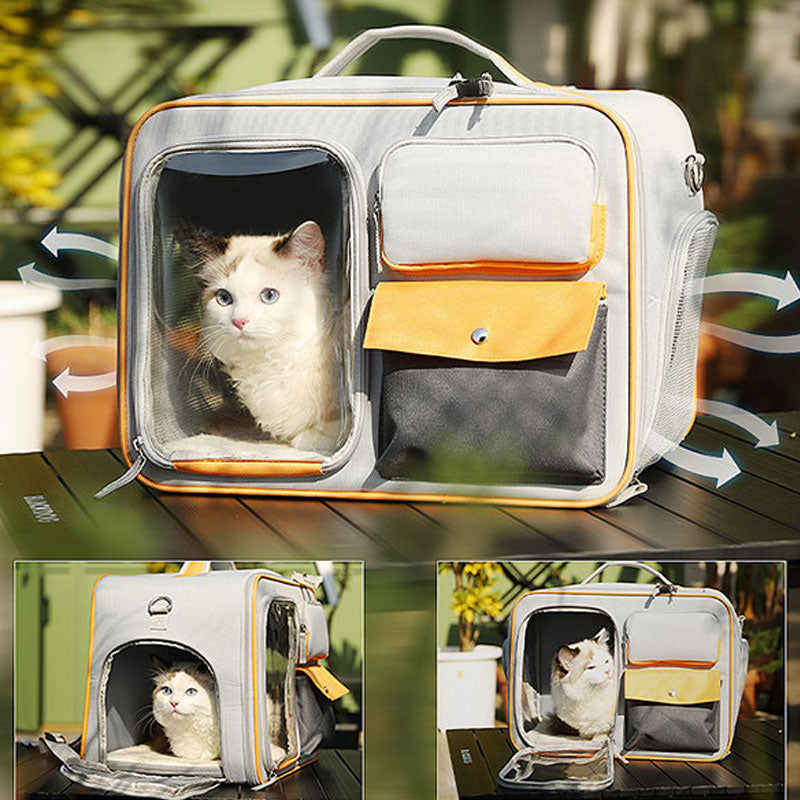Multi-Functional Cat Backpack Carrier - Versatile and Stylish Pet Travel Bag