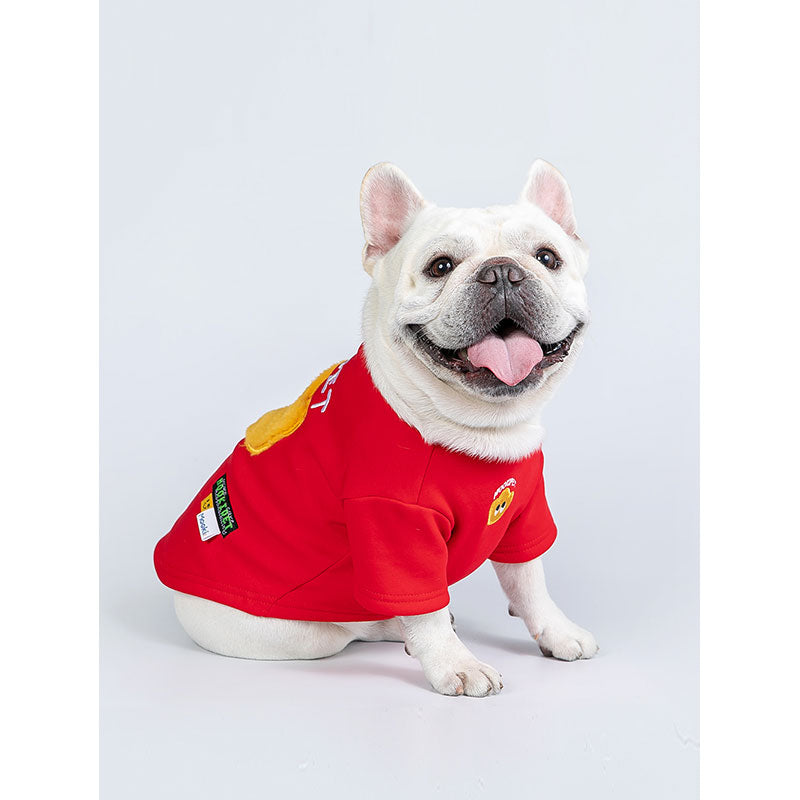 Dog Hoodie Small Dog Red Cloth Keep Warm