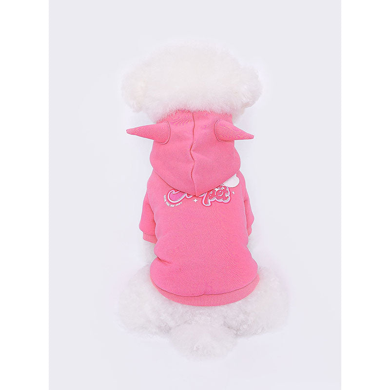 Dog Hoodie Pink Cloth For Small Dog