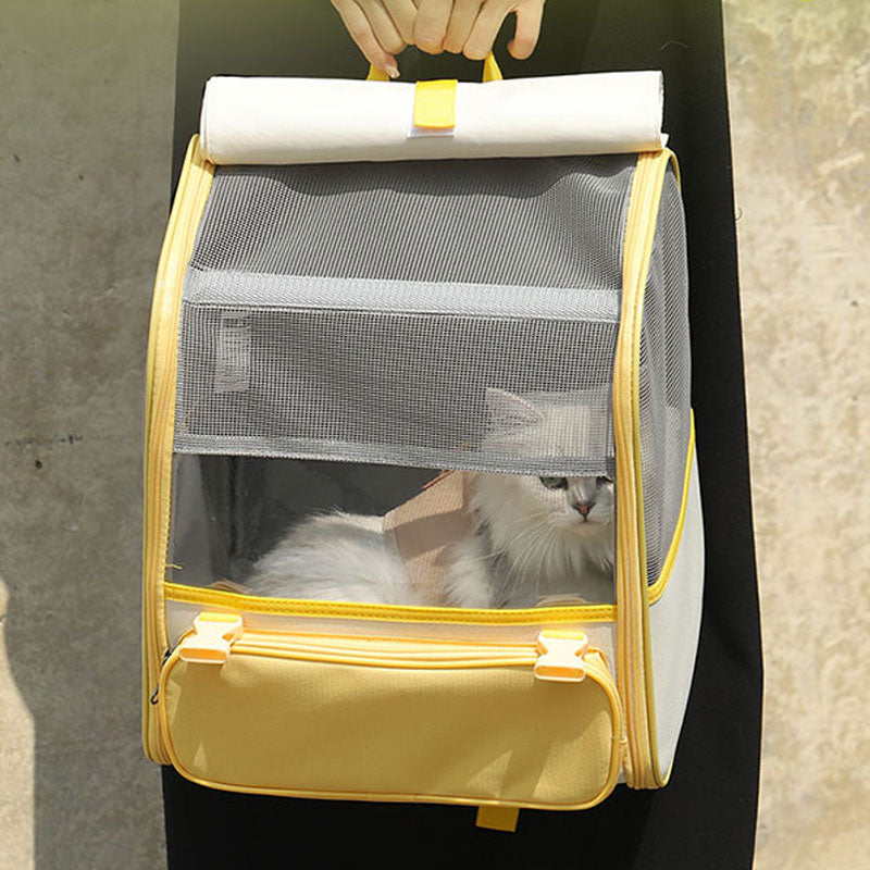 Compact and Breathable Cat Backpack Carrier - Lightweight Travel Bag