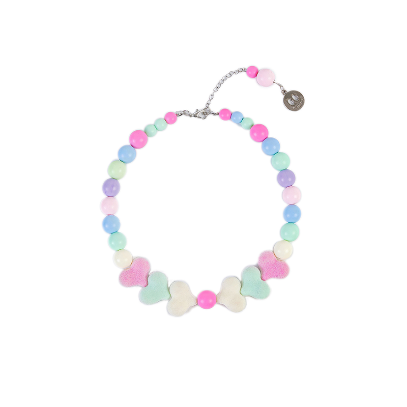 Pet Necklace with Colorful Beads