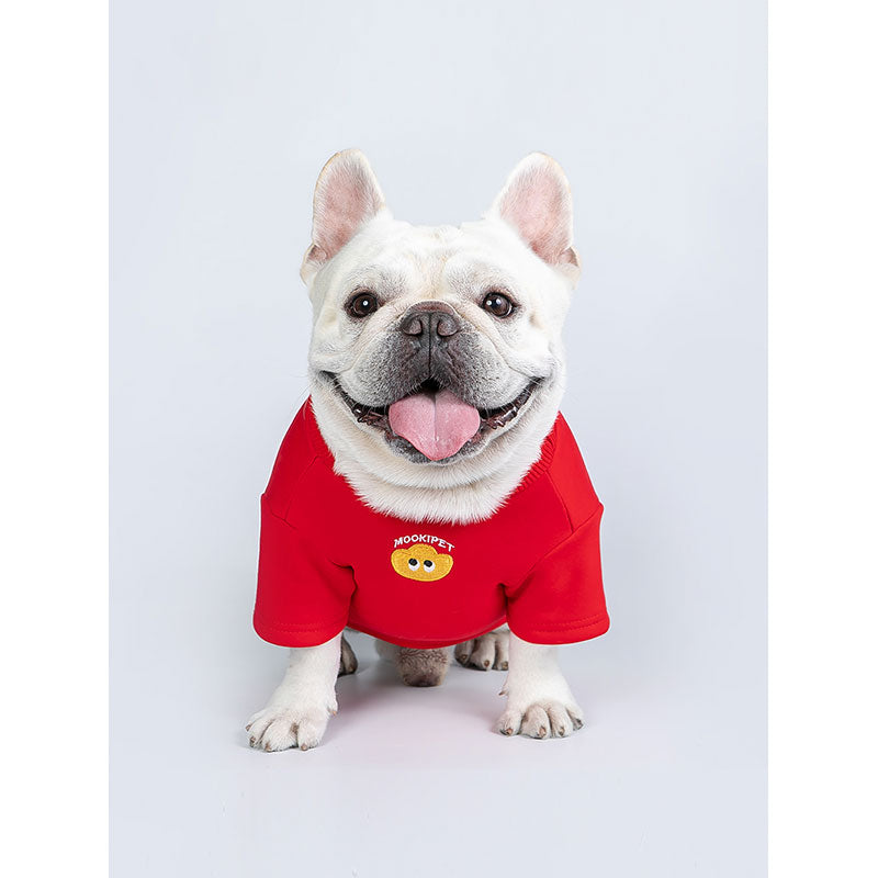 Dog Hoodie Small Dog Red Cloth Keep Warm