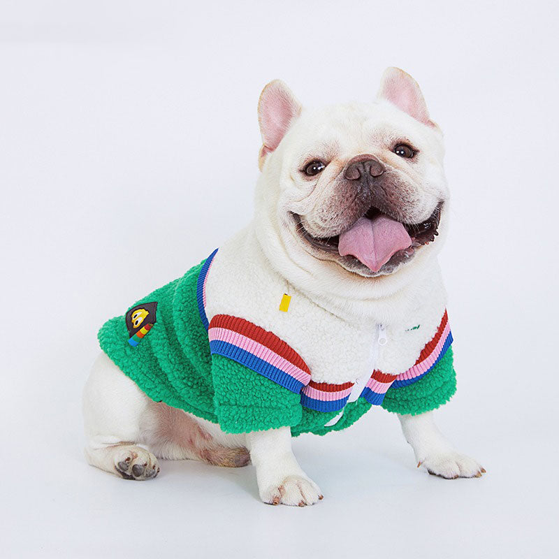 Dog Cat Winter Jacket Green