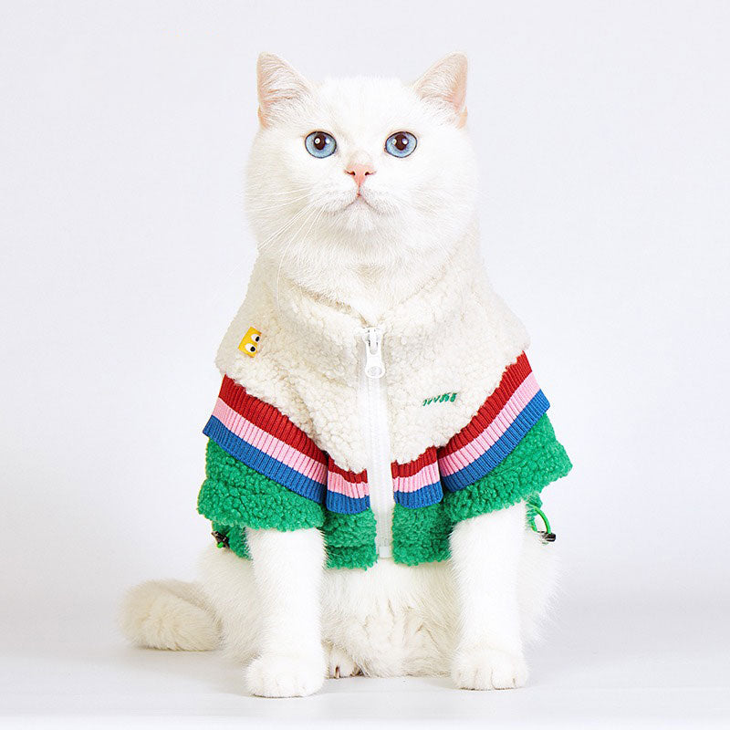 Dog Cat Winter Jacket Green