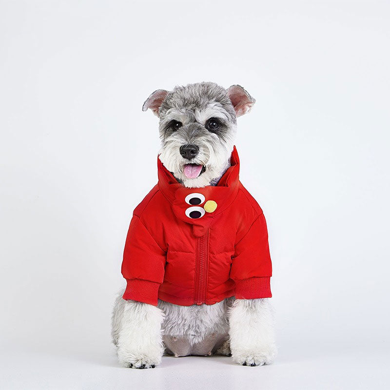 Dog Jacket For Winer Red Down Coat