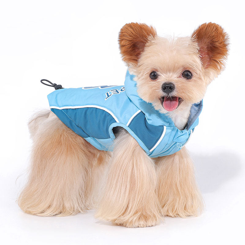 Dog Jacket Hooded Cotton Vest