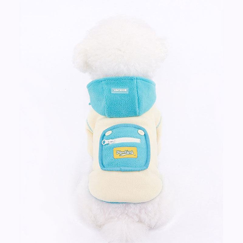 Dog Jacket Pet Hat Removeable Cloth For Winter