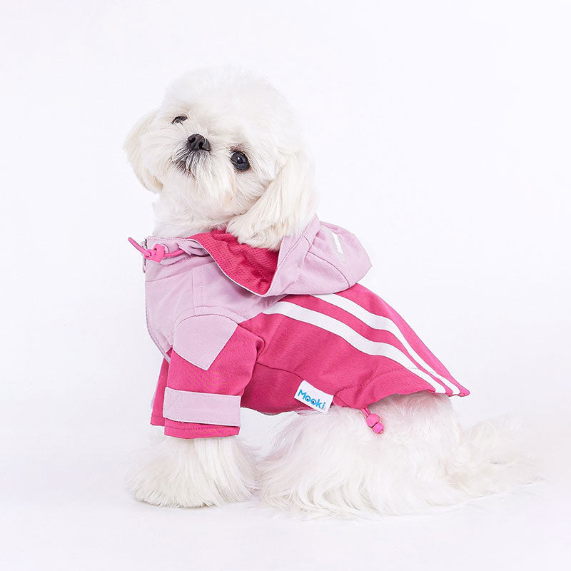 Dog Jacket Pink Rain Coat Pet Cloth