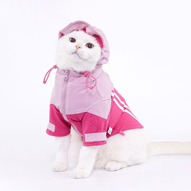 Dog Jacket Pink Rain Coat Pet Cloth