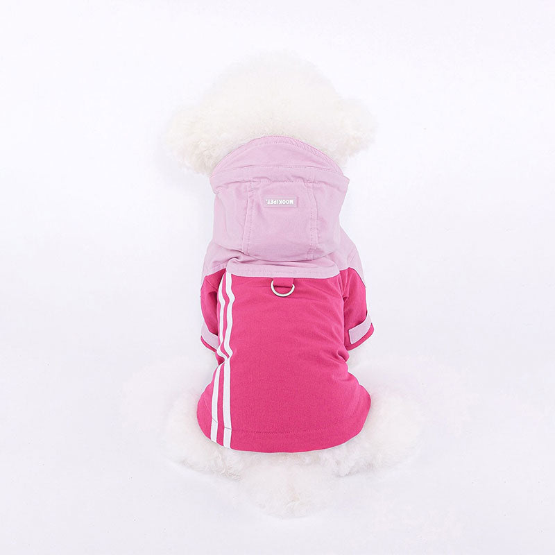 Dog Jacket Pink Rain Coat Pet Cloth