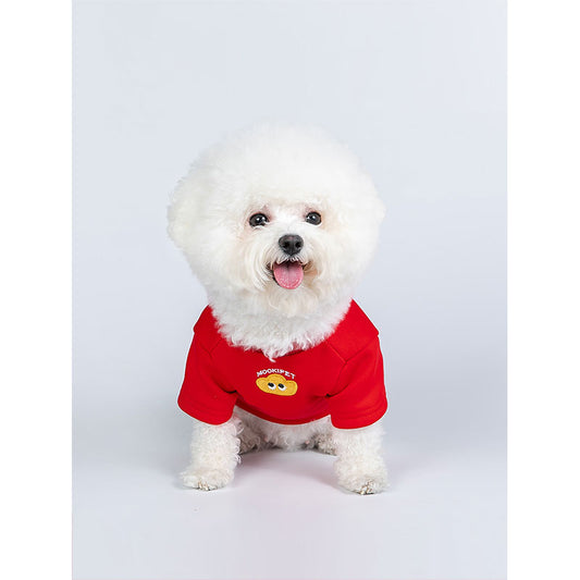 Dog Hoodie Small Dog Red Cloth Keep Warm