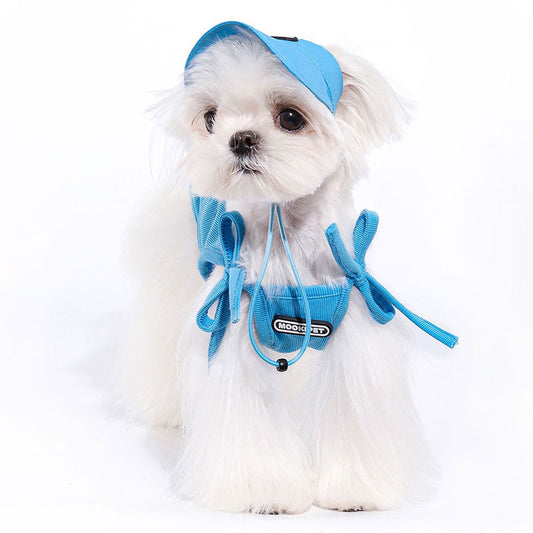 Sky blue pet hat