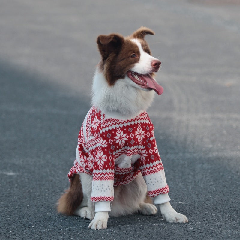 Dog Christmas Sweater Large Dogs Cloth