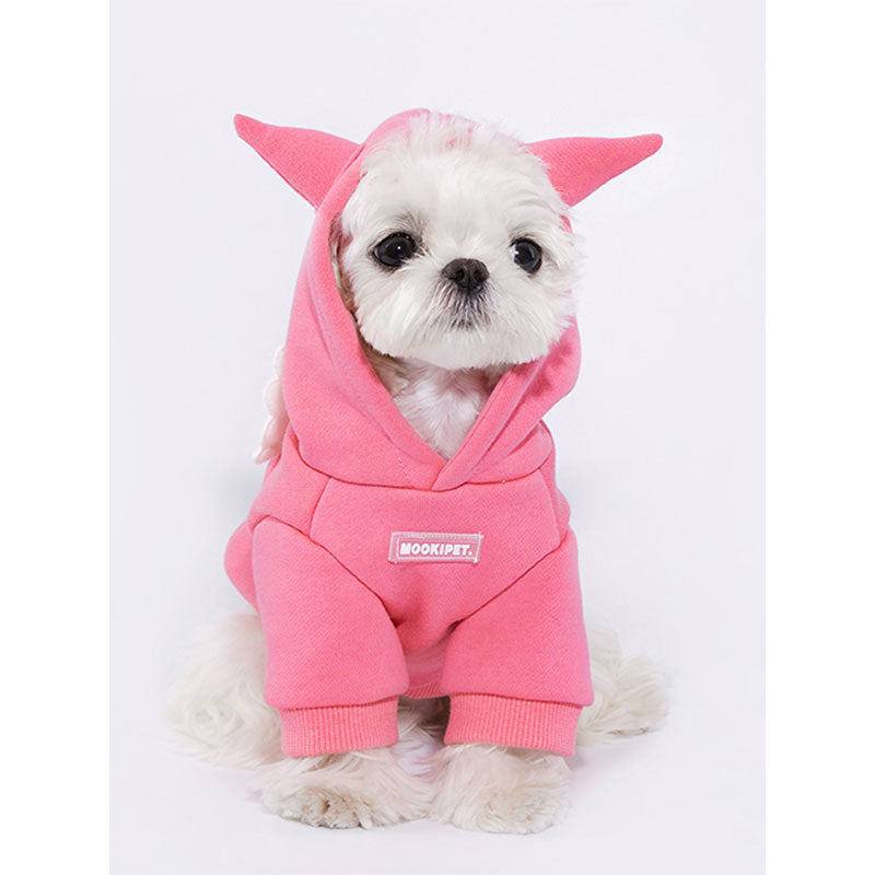 Dog Hoodie Pink Cloth For Small Dog