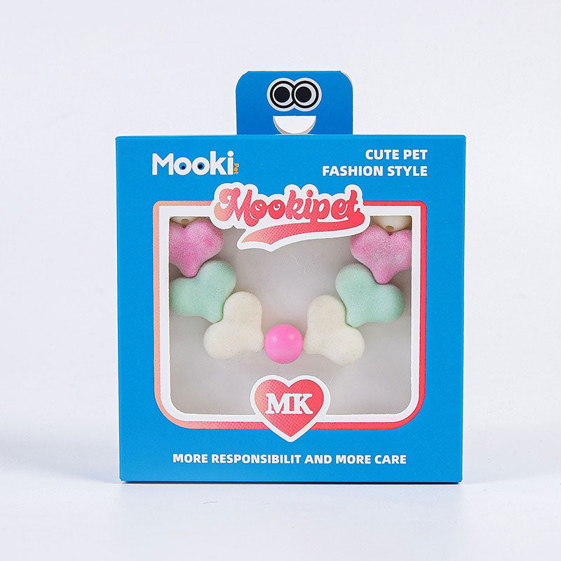 Pet Necklace with Colorful Beads