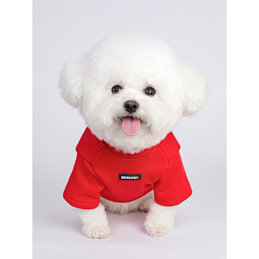 Dog Hoodie Small Dog Red Cloth New Year