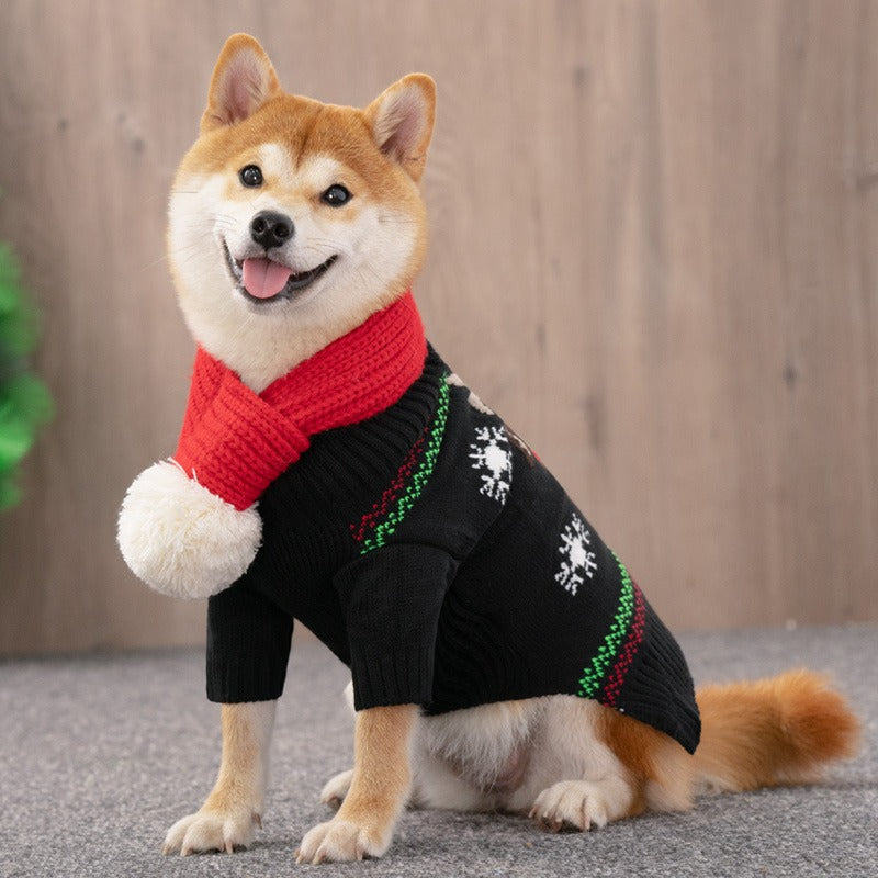 Dog Christmas Sweater Red Deer