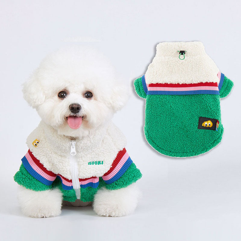 Dog Cat Winter Jacket Green