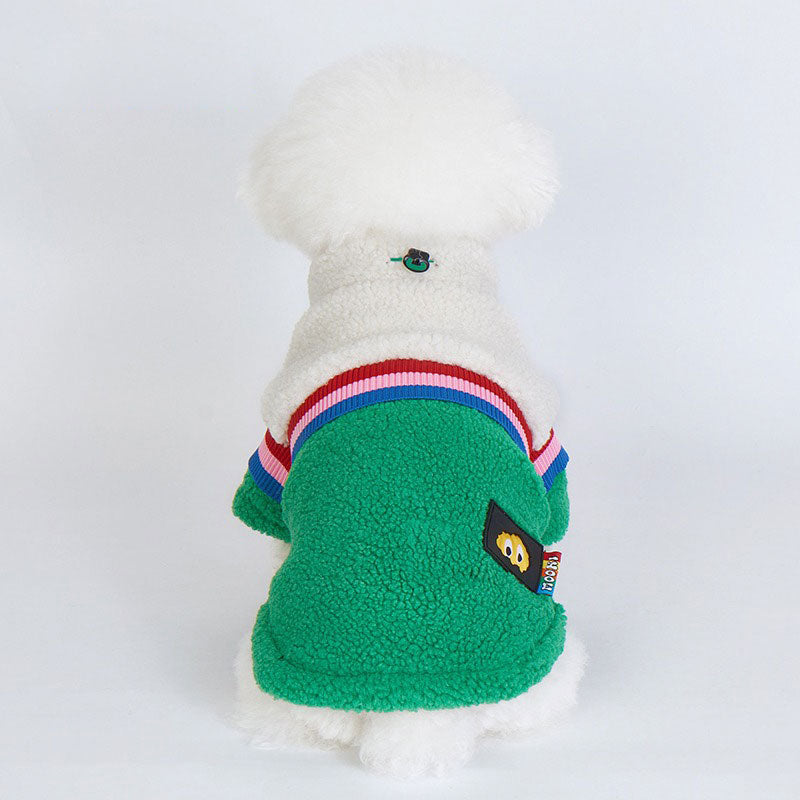 Dog Cat Winter Jacket Green