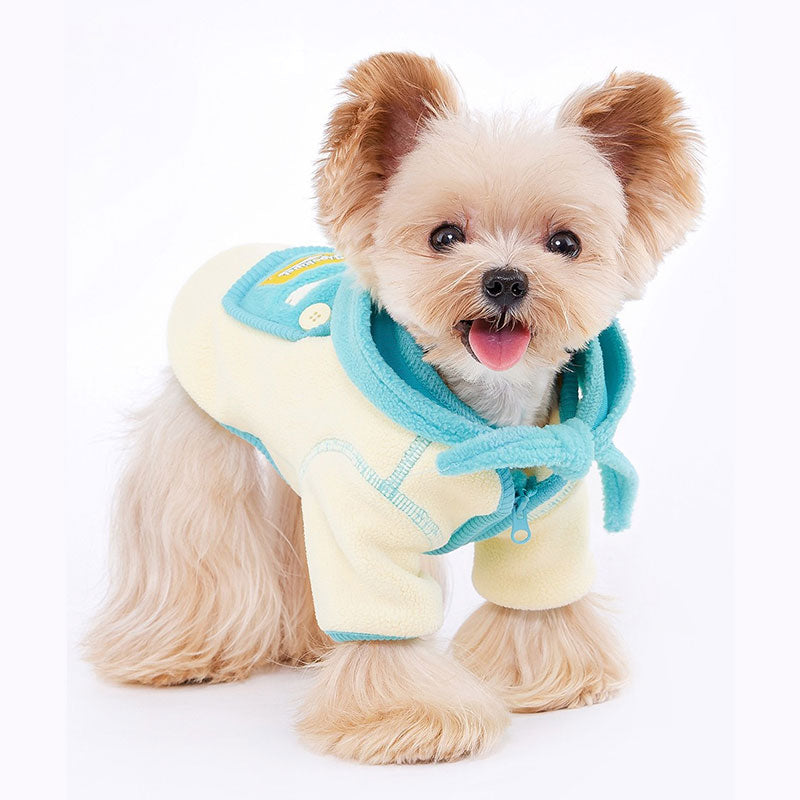 Dog Jacket Pet Hat Removeable Cloth For Winter