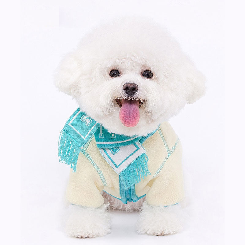 Dog Jacket Pet Hat Removeable Cloth For Winter