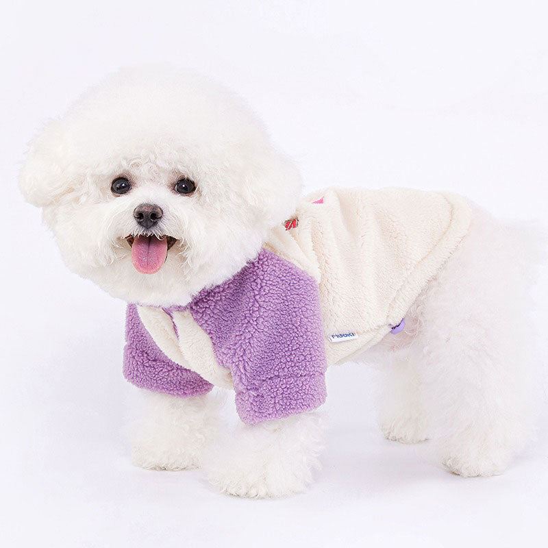 Dog Jacket Pet Winter Purple Coat