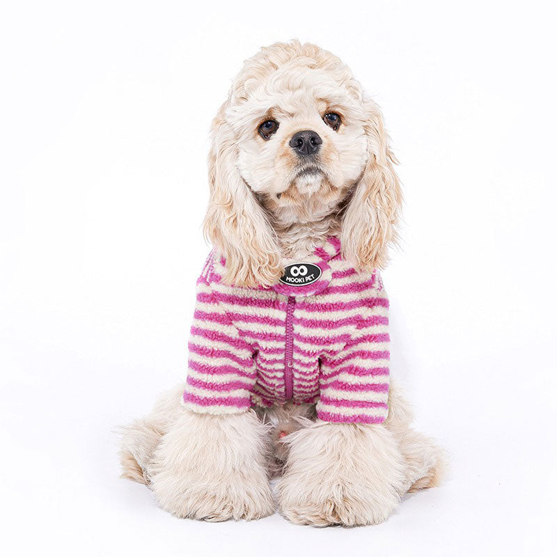 Dog Jacket Pet Winter Rose Red Coat