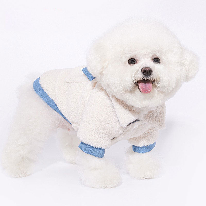 Dog Jacket Pet Winter White Coat