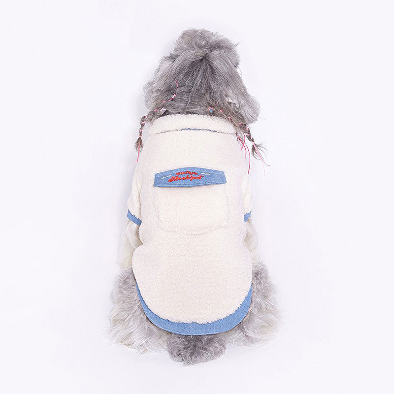 Dog Jacket Pet Winter White Coat