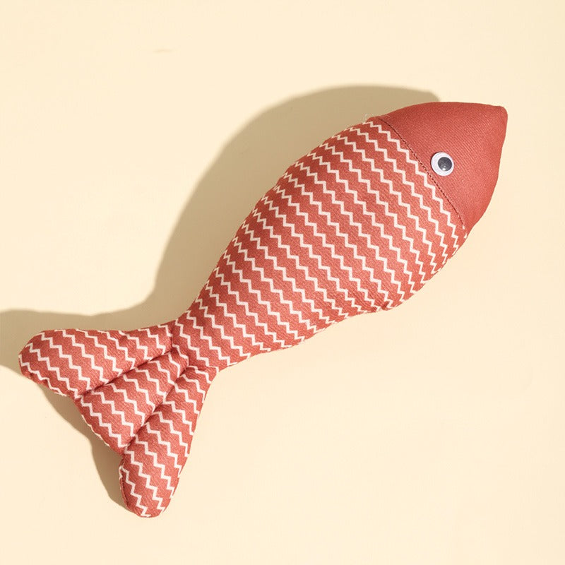 Fish Style Catnip Self-Play Toy