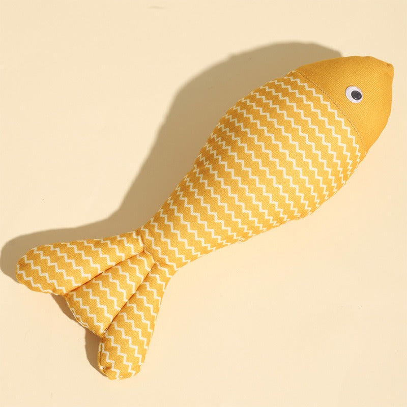 Fish Style Catnip Self-Play Toy